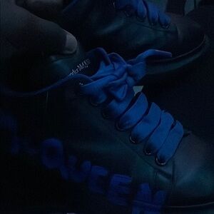 Alexander McQueen Black and Blue Sneakers